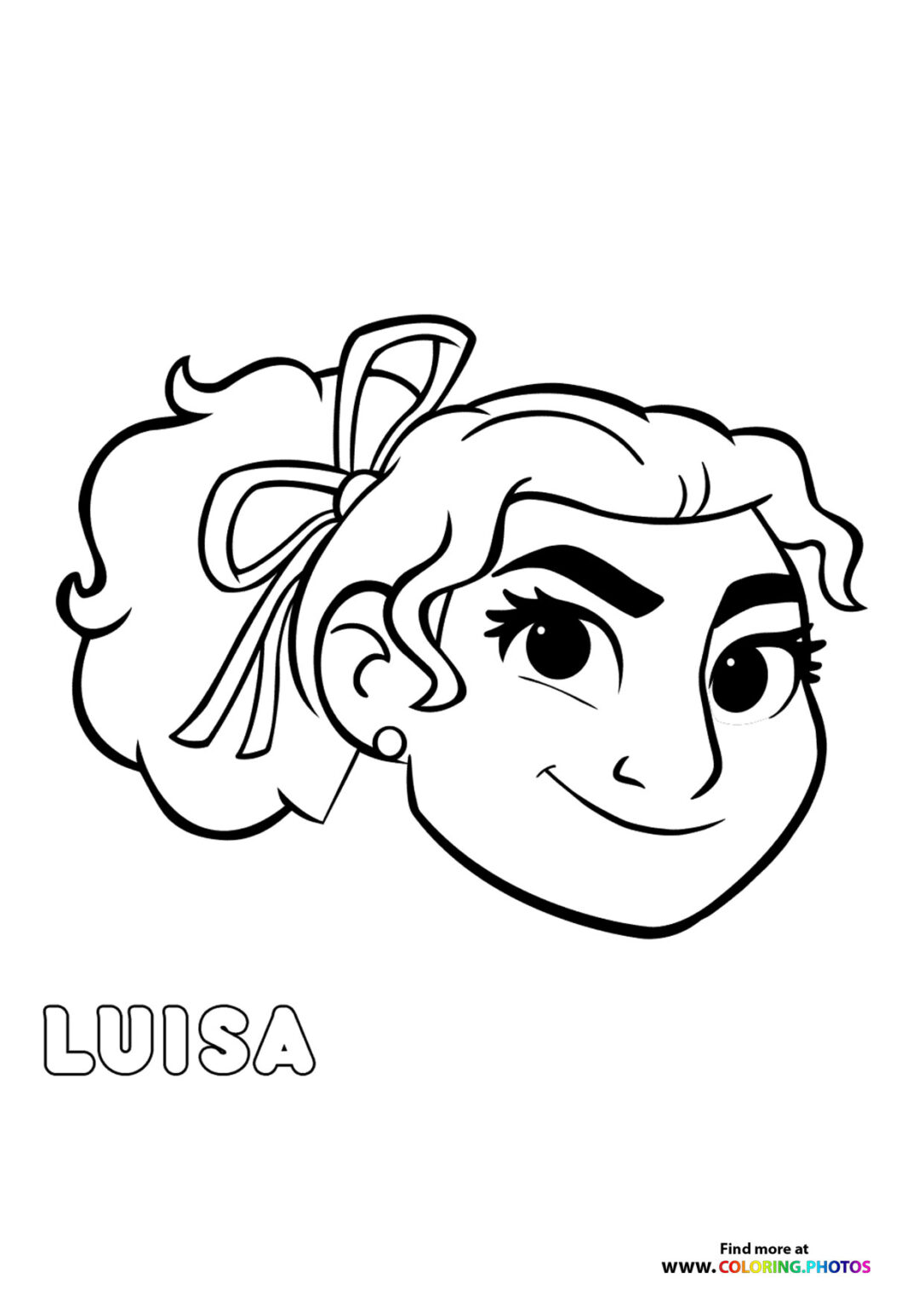 Encanto Luisa - Coloring Pages for kids