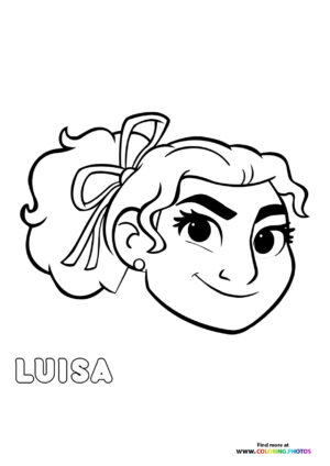 Encanto Luisa coloring page