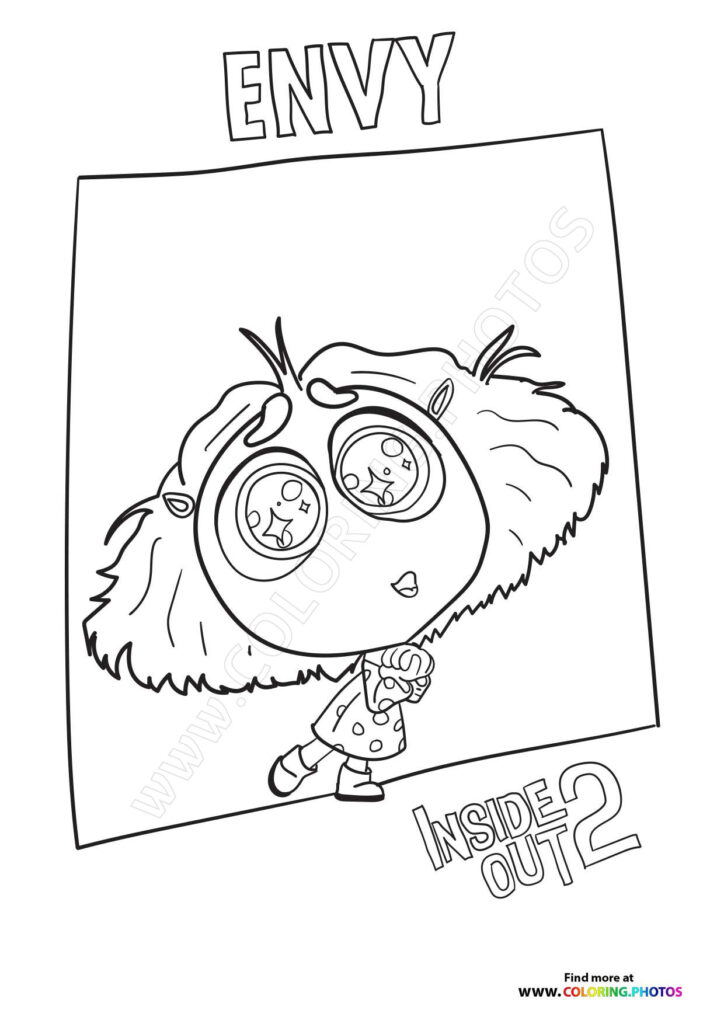 Free Inside Out 2 Coloring Pages - Coloring Pages for kids