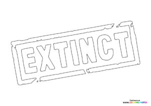 Logo from Extinct movie coloring page