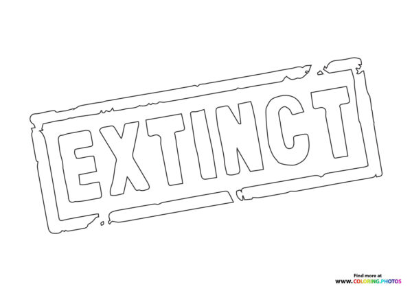 Logo from Extinct movie coloring page