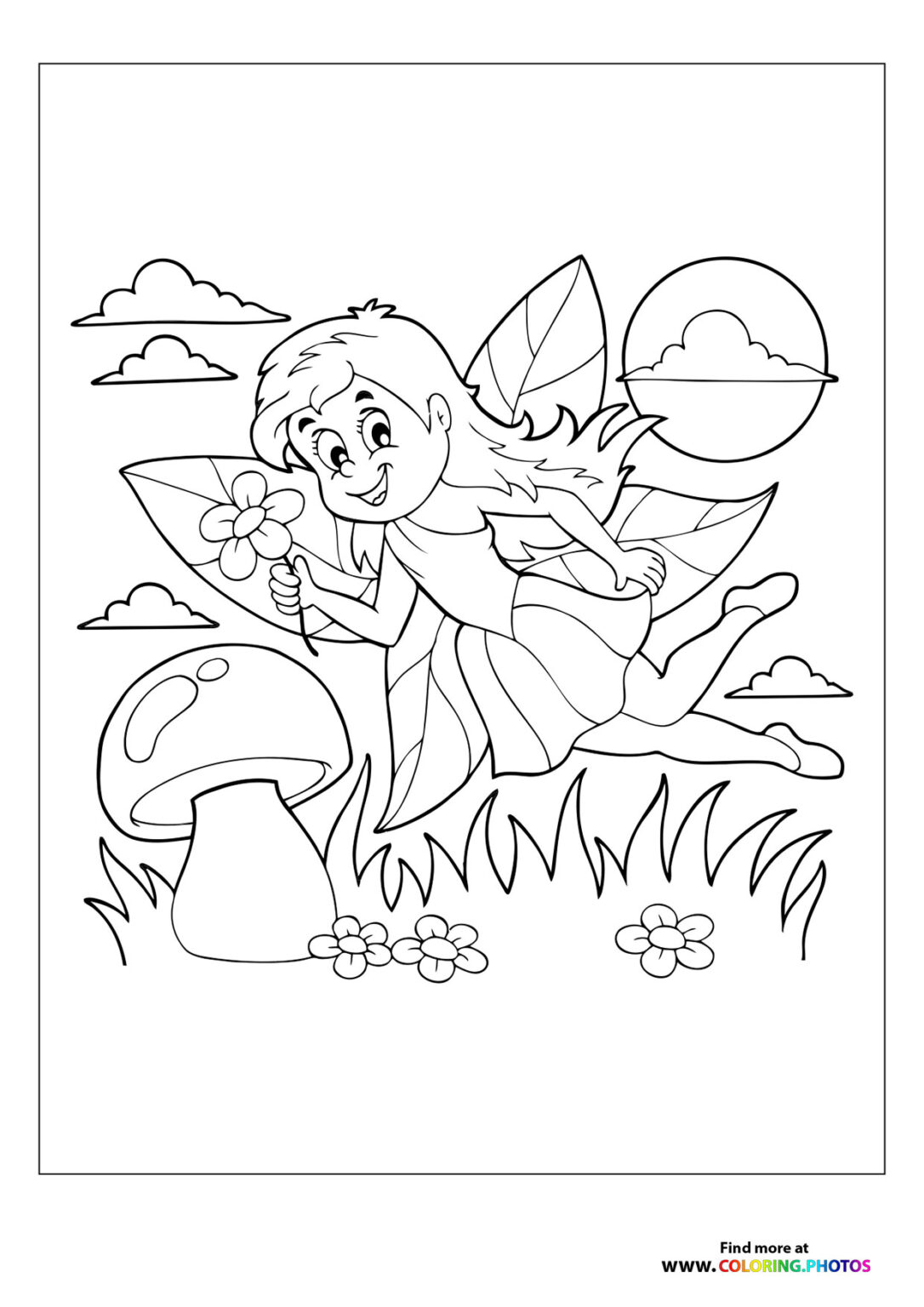 Fairy - Coloring Pages for kids | Free and easy print or download
