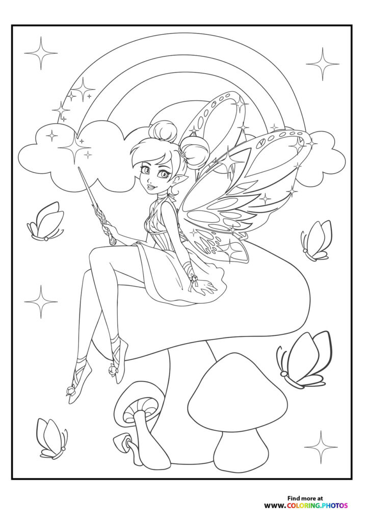 Fairy - Coloring Pages for kids | Free and easy print or download