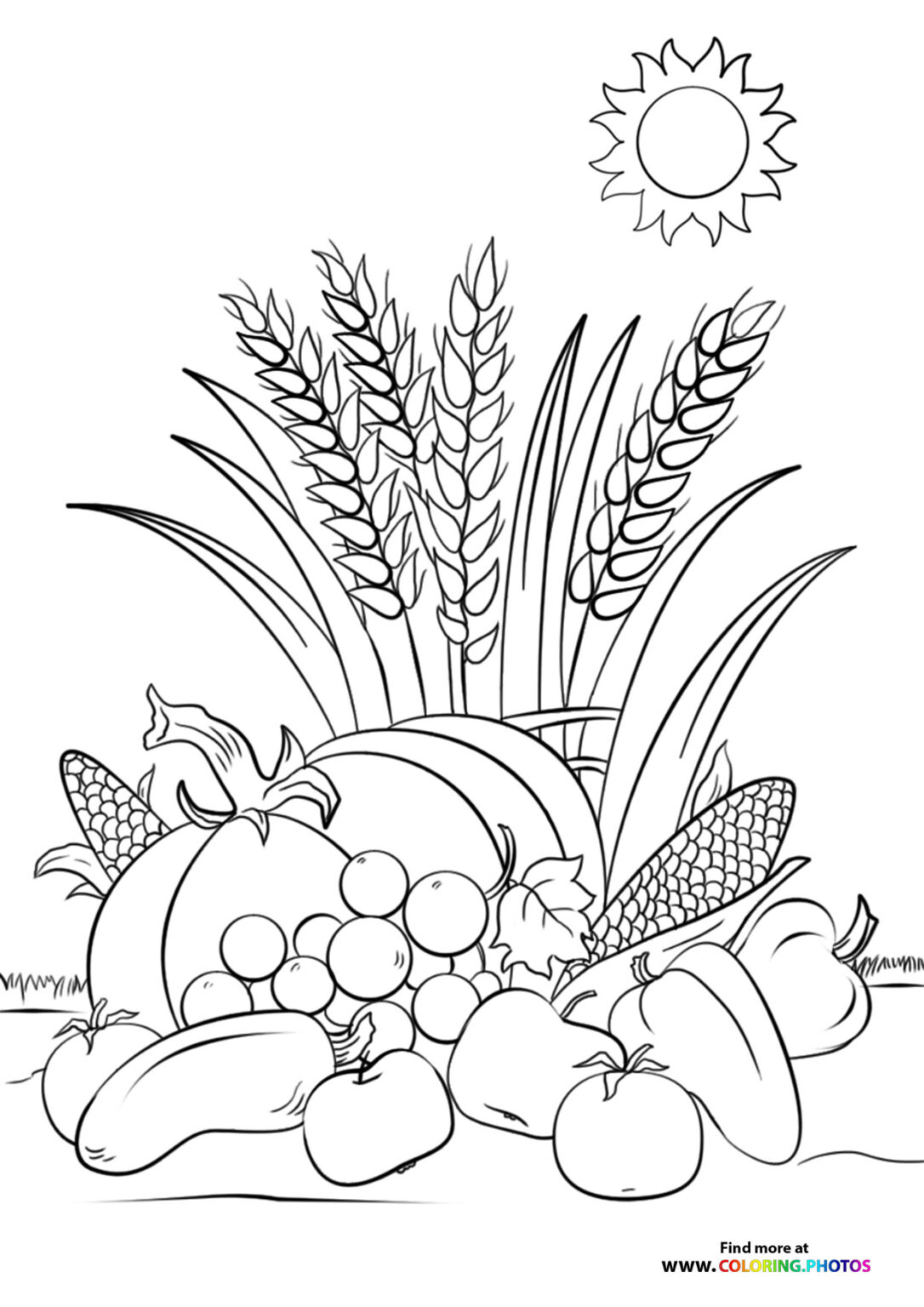 September autumn text sign - Coloring Pages for kids