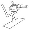 NFL Field goal coloring page