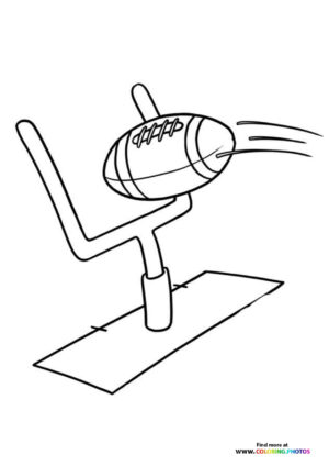 NFL Field goal coloring page