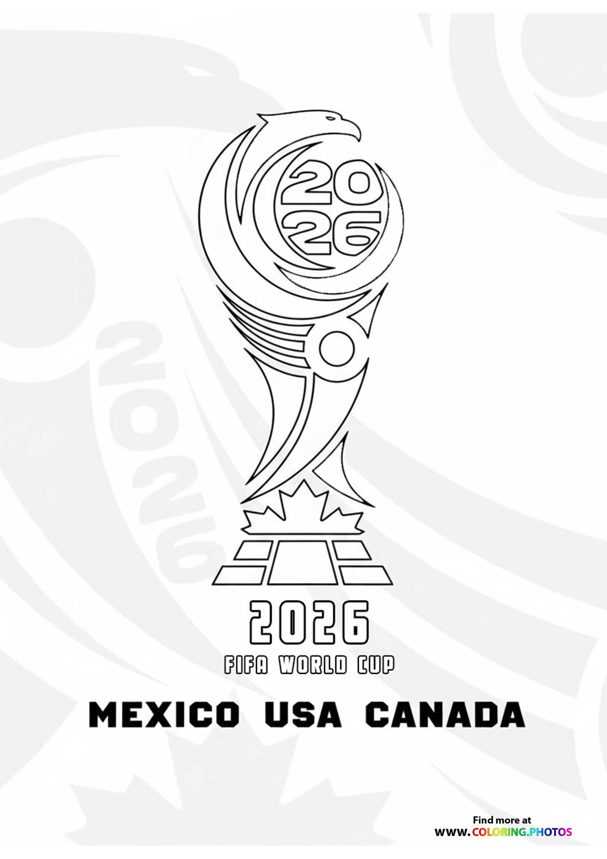 Fifa World Cup 2026 Coloring Pages For Kids Fifa World Cup 2026 Coloring Pages For Kids