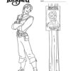 Flynn Rider is Wanted coloring page
