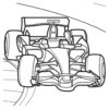 Formula 1 car coloring page