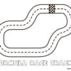 Formula 1 race track coloring page