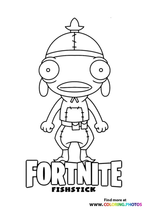 Fortnite Fishstick coloring page