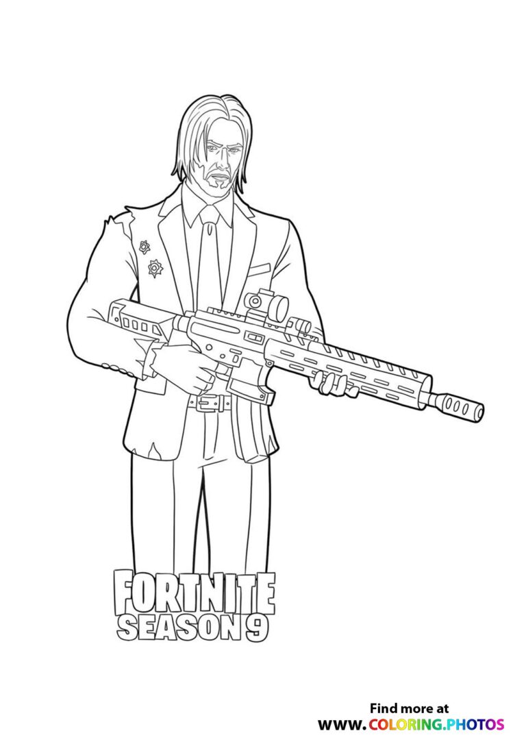 Hybrid - Fortnite - Coloring Pages for kids
