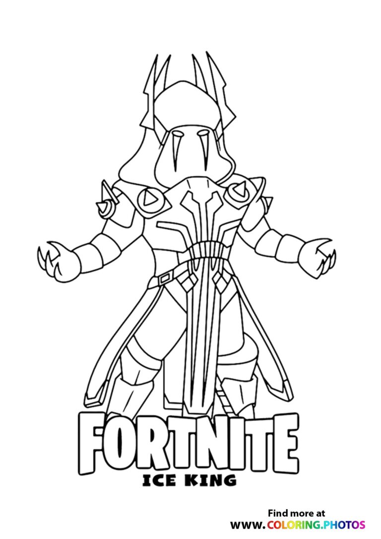 Fortnite Ice King - Coloring Pages for kids