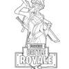 Logo - Fortnite coloring page