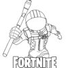Fortnite SpaceMan coloring page