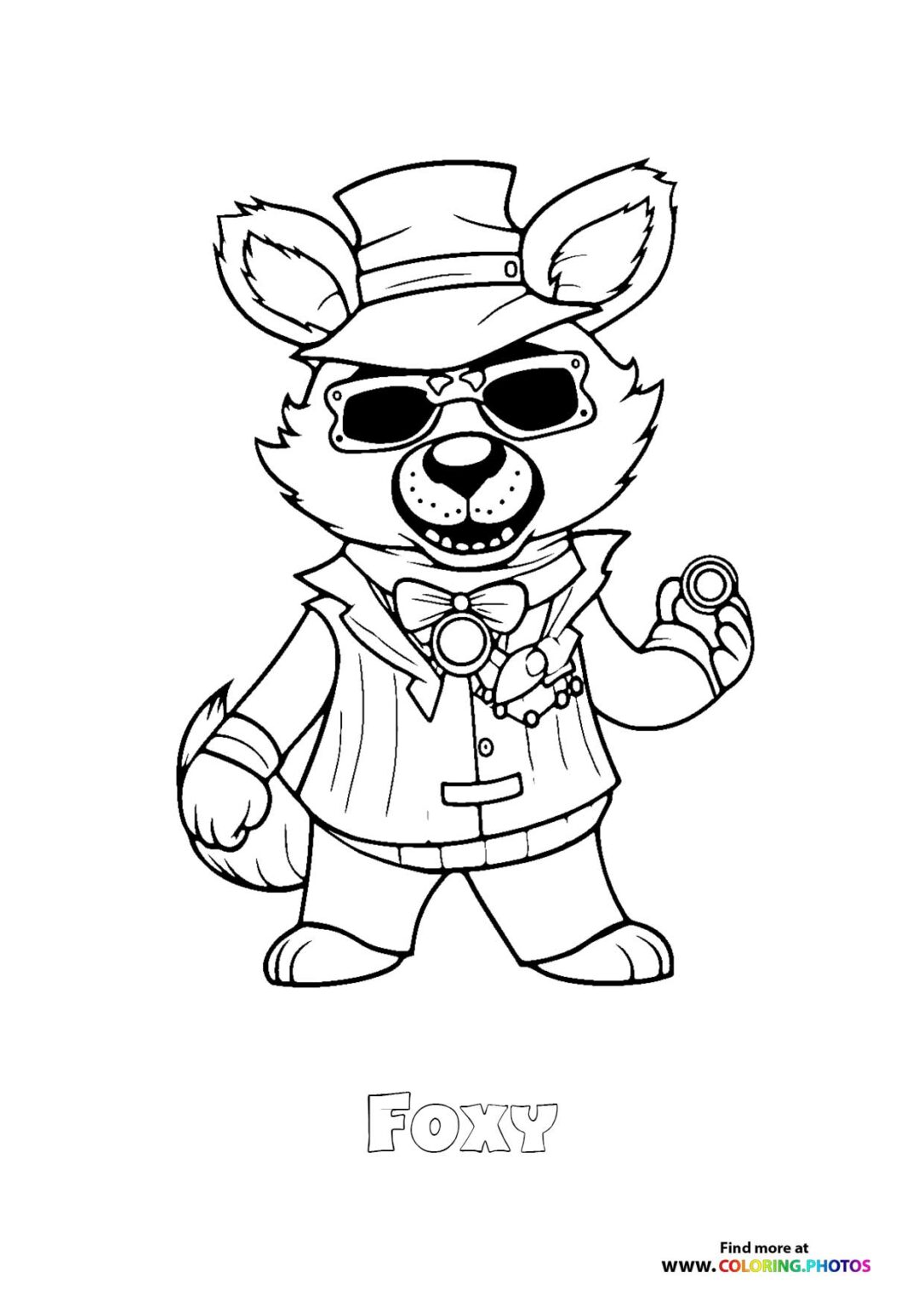 Foxy - Coloring Pages for kids