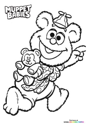 Fozzie - Muppet Babies coloring page