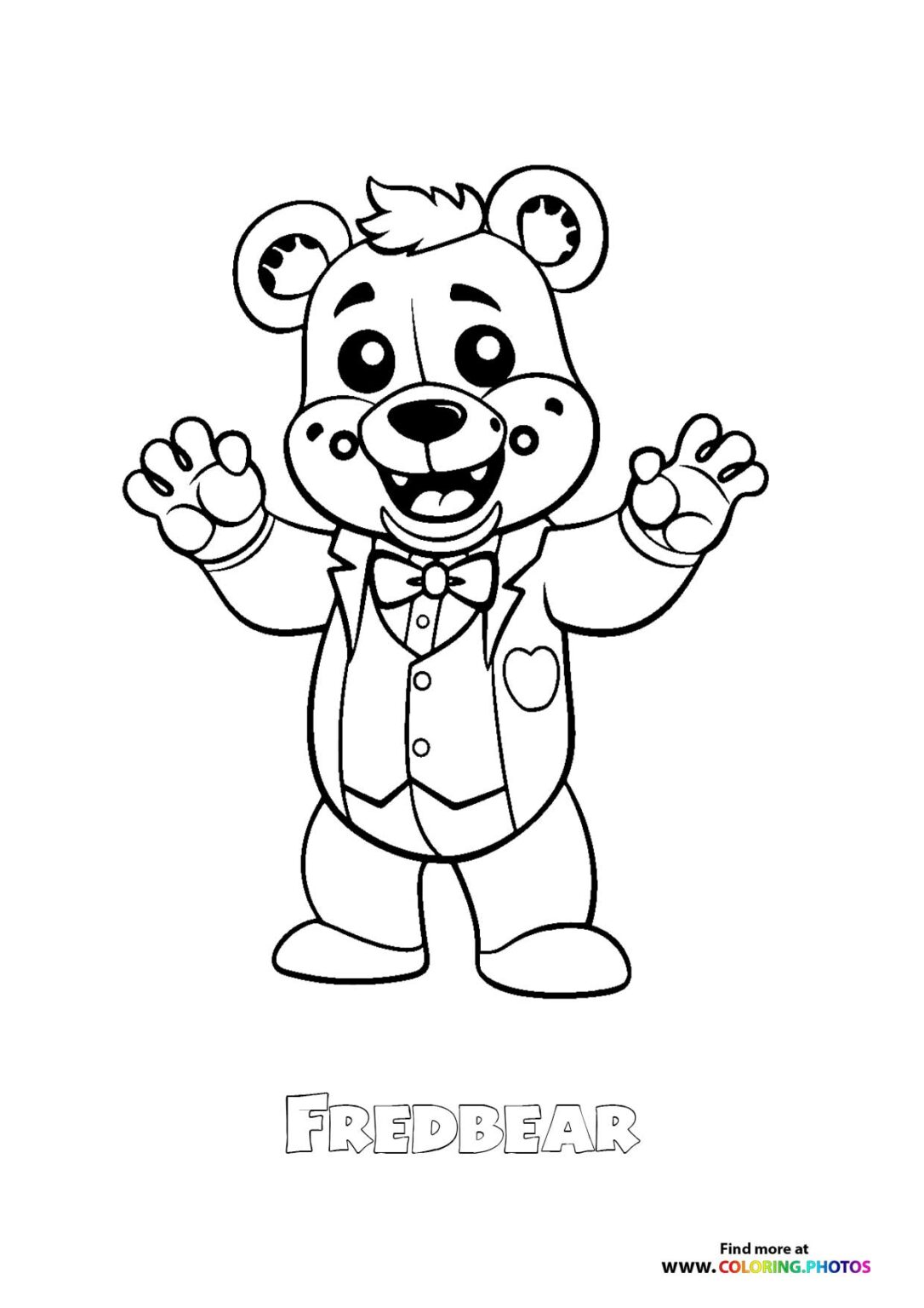 Fredbear - Coloring Pages for kids