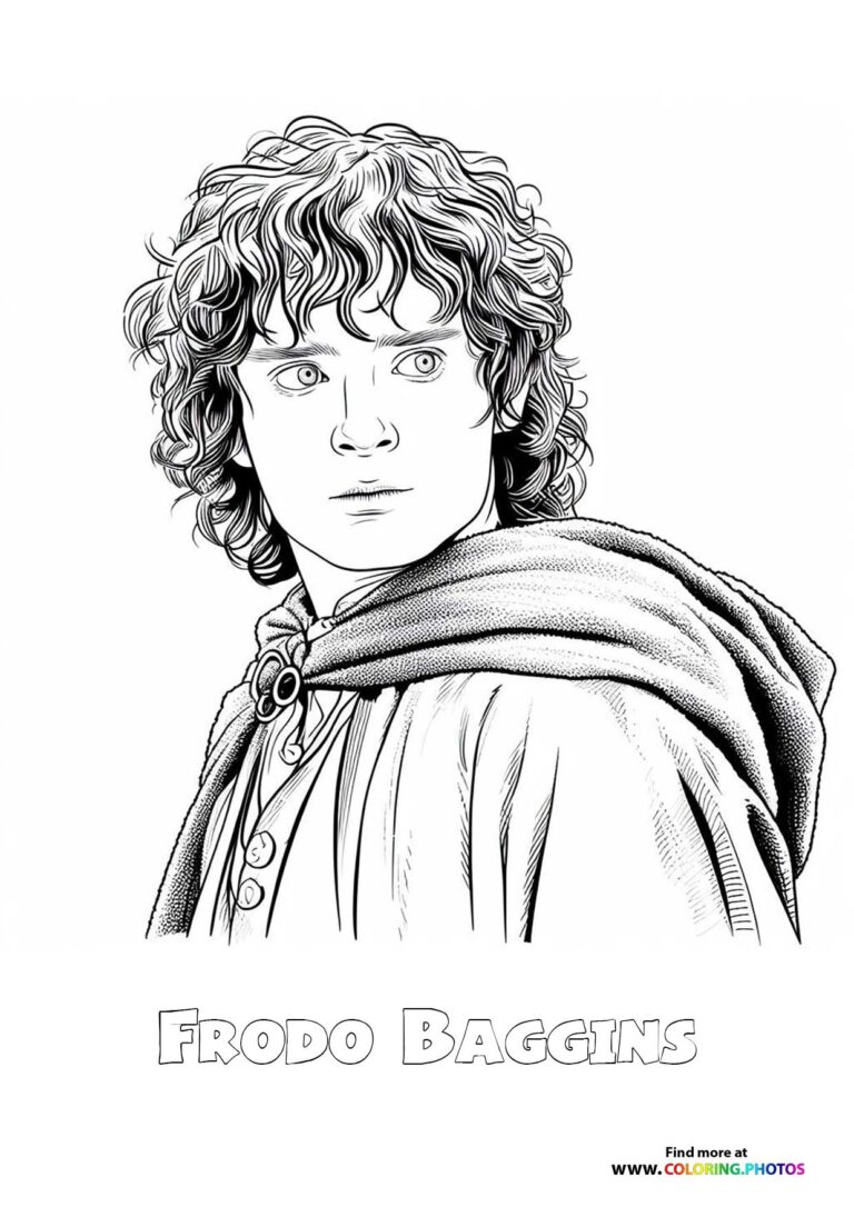 Lord of the Rings Coloring Pages for kids Free print or download