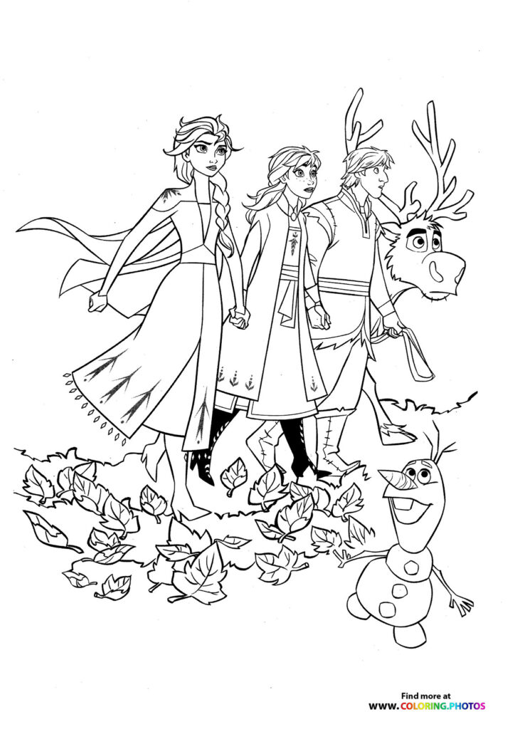 Frozen 2 - Coloring Pages for kids | Free and easy print or download