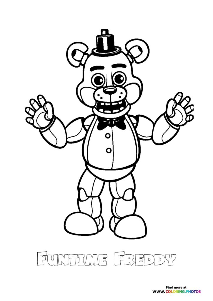 Funtime Freddy - Coloring Pages for kids
