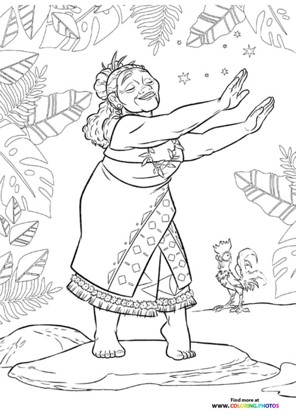 Gramma Tala coloring page