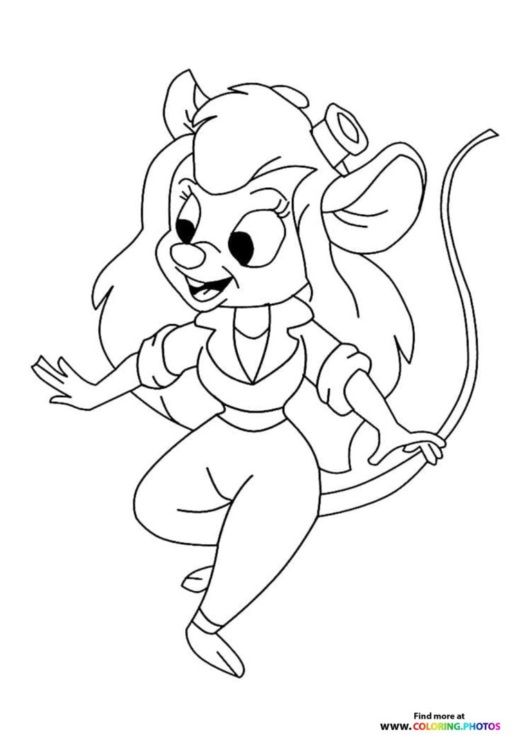 Chip n Dale Rescue Rangers - Coloring Pages for kids | 100% Free print