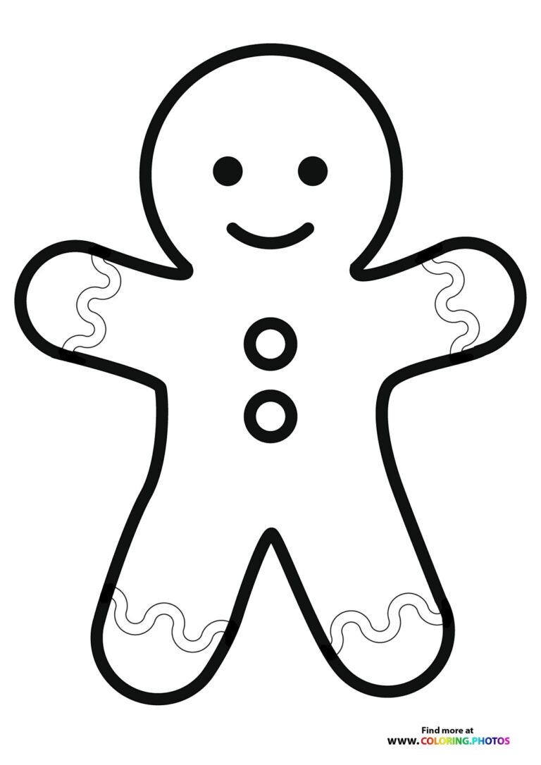 Gingerbread - Coloring Pages for kids | Free and easy print or download