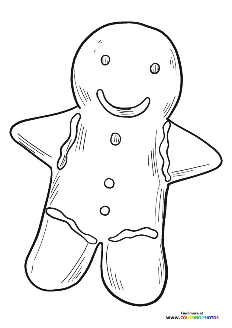 Gingerbread - Coloring Pages for kids | Free and easy print or download