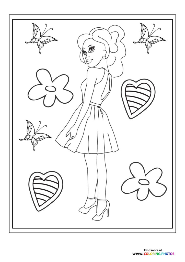 Fashion girls - Coloring Pages for kids | Free and easy print or download
