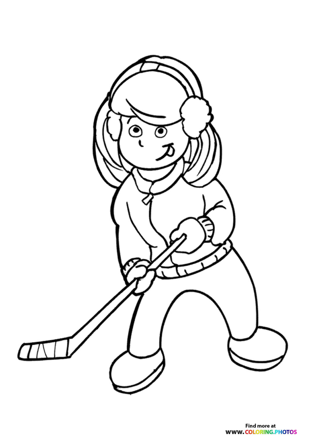 Ice Hockey - Coloring Pages for kids | 100% free print or download