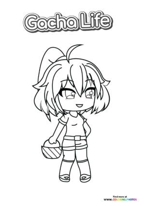 Girl with a basket from Gacha Life
