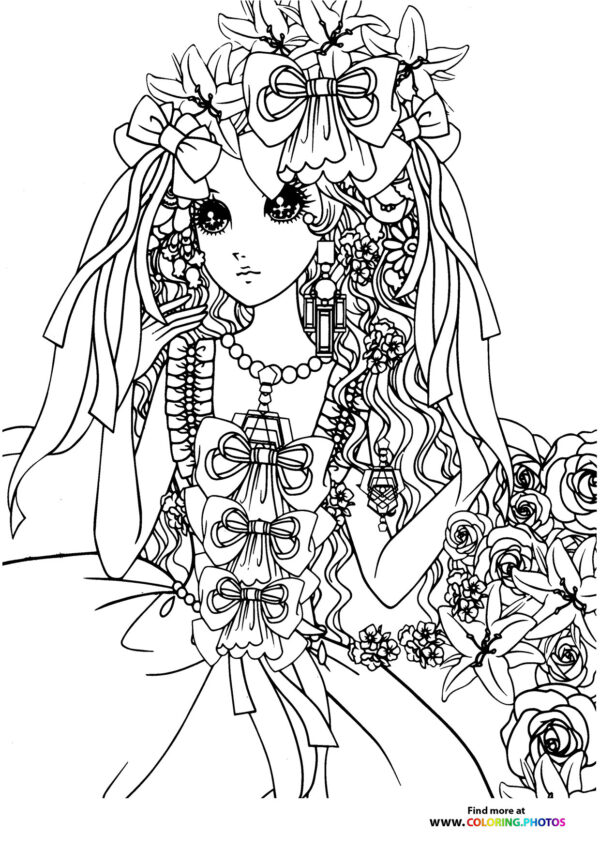 Girl-10 coloring page for Adults
