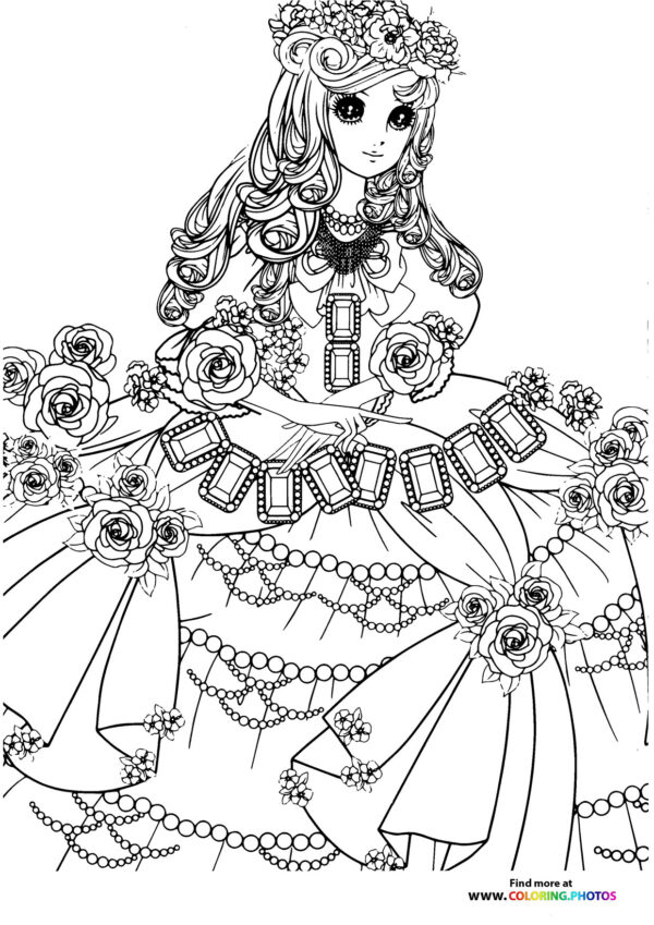 Girl-11 coloring page for Adults