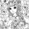 Girl-13 coloring page for Adults