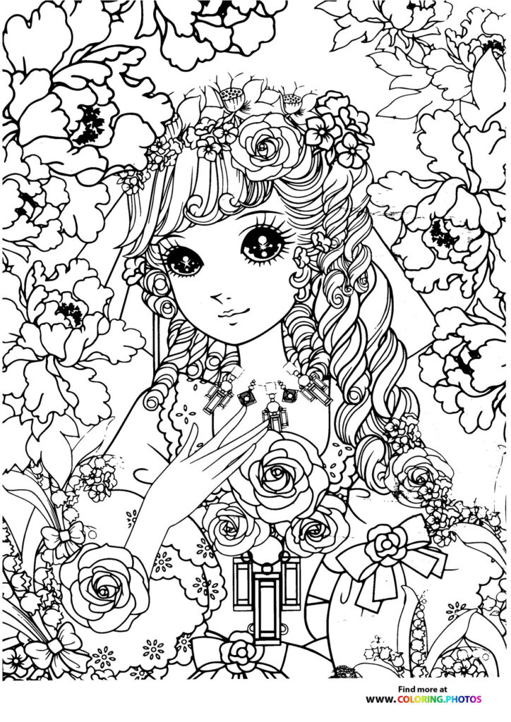 Girl13 coloring page for Adults Coloring Pages for kids
