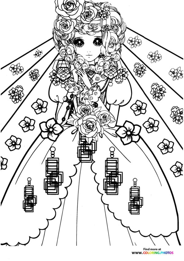 Girl-14 coloring page for Adults