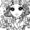 Girl-15 coloring page for Adults