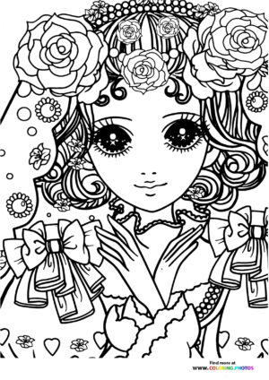 Girl-15 coloring page for Adults