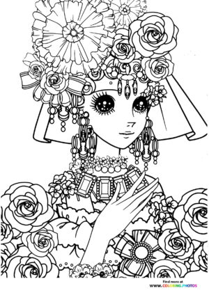 Girl-1 coloring page for Adults
