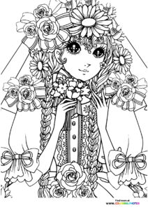 Coloring pages for adults - Girls category | Free and easy print or