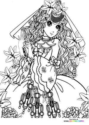 Girl-7 coloring page for Adults