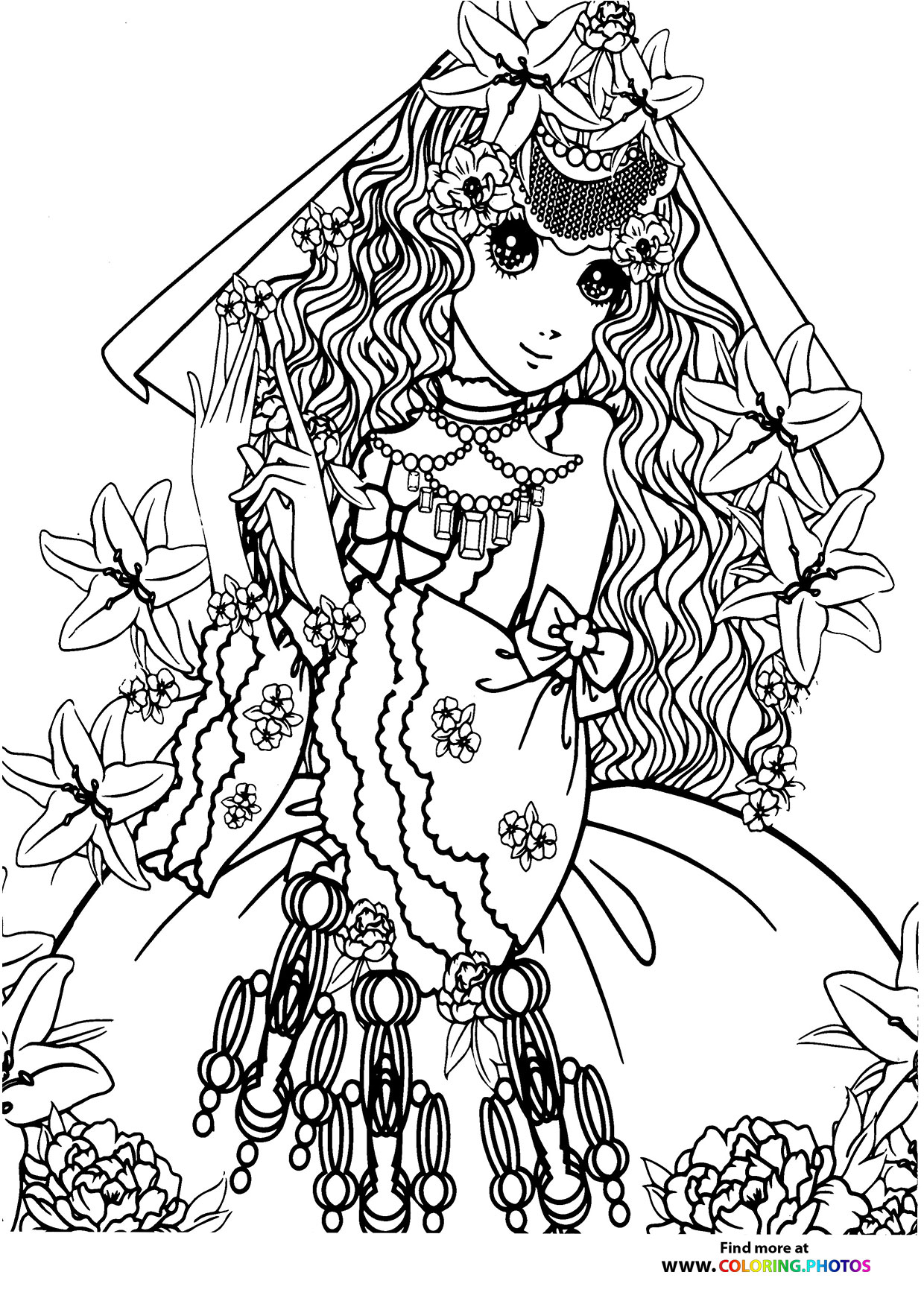 Girl 15 Coloring Page For Adults Coloring Pages For Kids