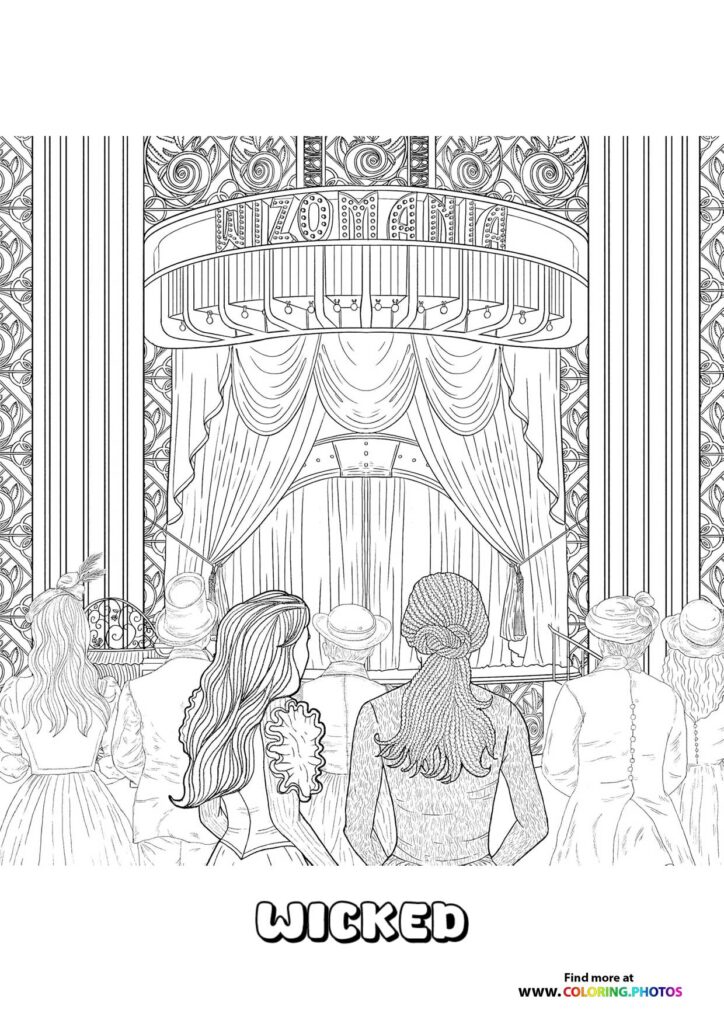 Elphaba from Wicked - Coloring Pages for kids