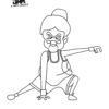 Granny coloring page