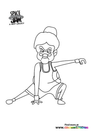 Granny coloring page