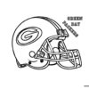 Green Bay Packers NFL helmet coloring page