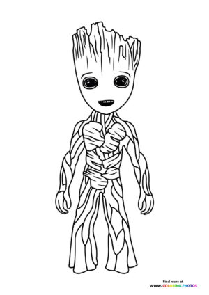 I Am Groot - Coloring Pages for kids