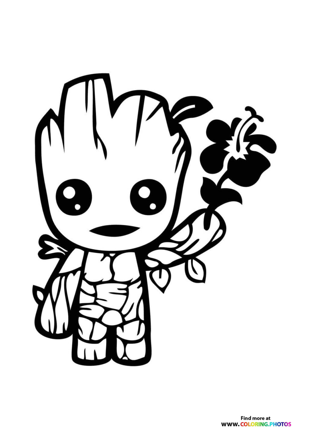 I Am Groot - Coloring Pages for kids | 100% free and easy printables