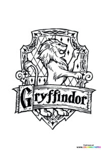 Gryffindor crest - Coloring Pages for kids